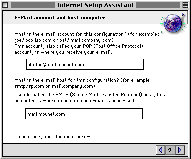 Internet Setup Assistant