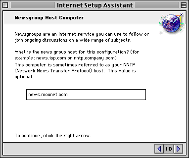 Internet Setup Assistant