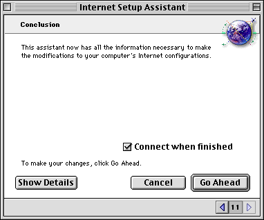 Internet Setup Assistant