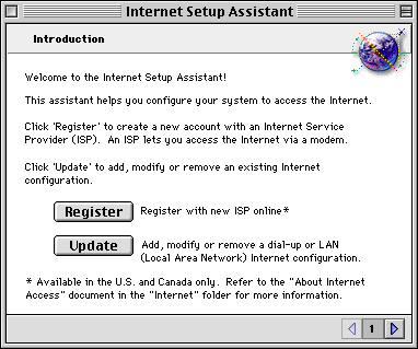 Internet Setup Assistant