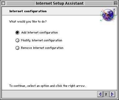 Internet Setup Assistant