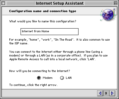 Internet Setup Assistant