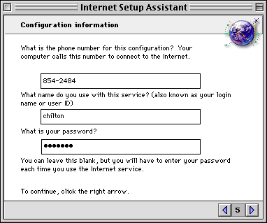 Internet Setup Assistant